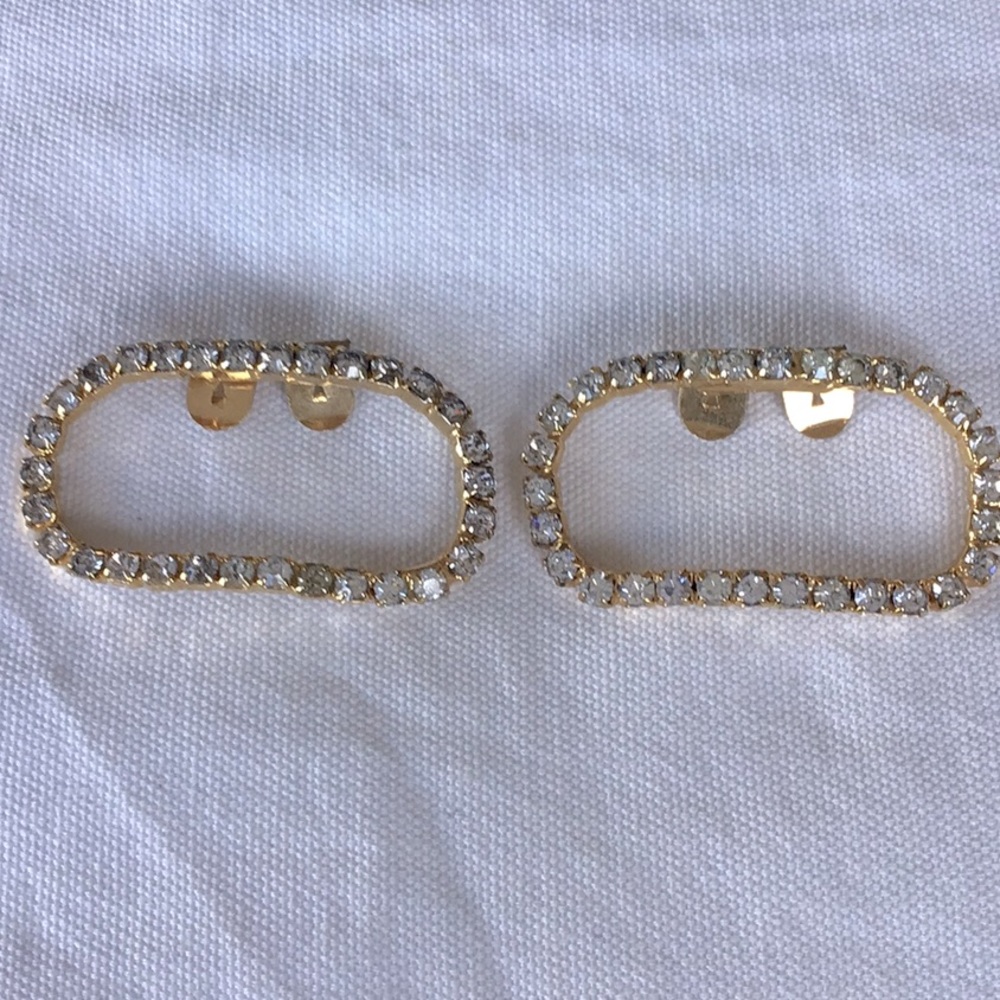 Vintage Rhinestone Shoe Clips